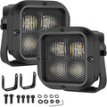 X-Series 3'' CREE LED Pod Lights Cube 2Pcs for Truck Jeep UTV Motorcycle | Driving Combo Beam, CREE XTE LEDs, Reverse Backup Hitch LED Lights, IP68 Waterproof, Aluminum, 12-24V, 3-Year Warranty