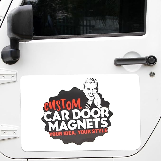 Custom Car Magnet Signs for Businesses 2 pk