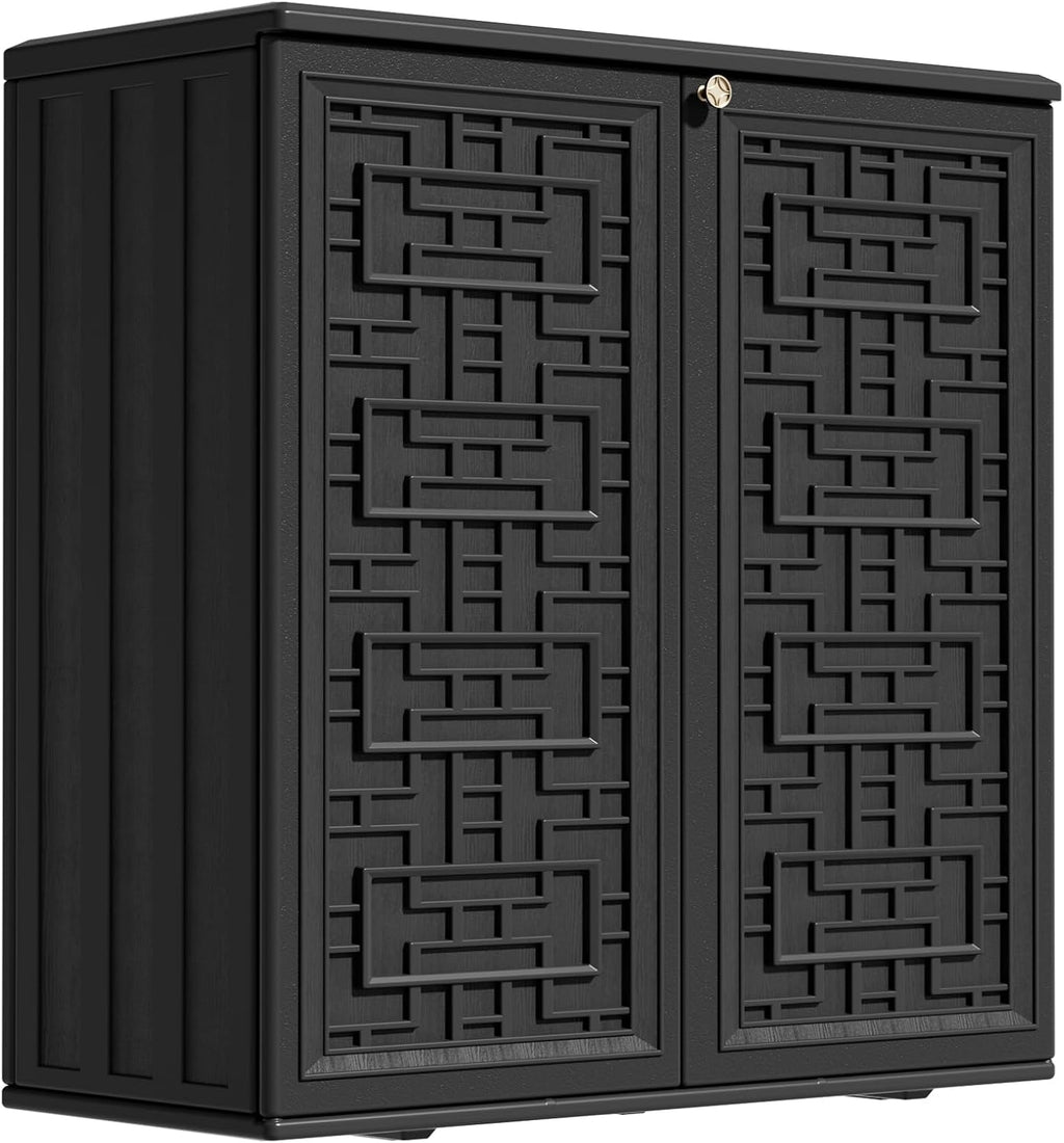 zzm hdpe outdoor storage shed, outdoor plastic storage, main product view