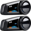 Fodsports FX6 Motorcycle Bluetooth Headset 2 Pack, 6 Riders Group Motorcycle by FODSPORTS