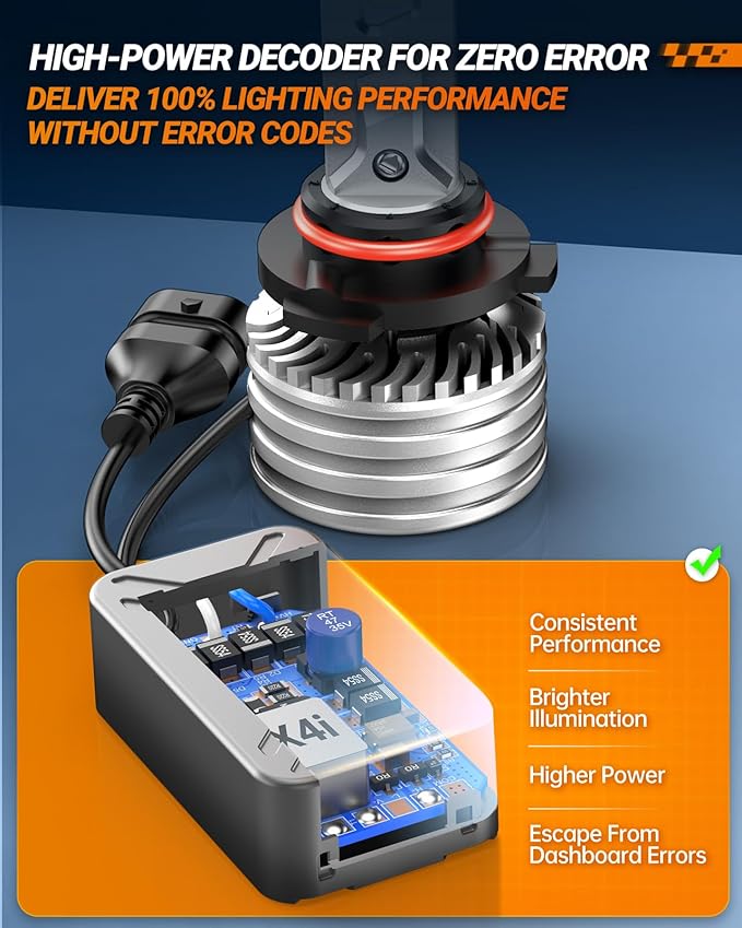 SEALIGHT H11/H9/H8 9005/HB3 Bulbs Combo or Fog, X4I 2024 88, 000LM Super Bright - Image 7