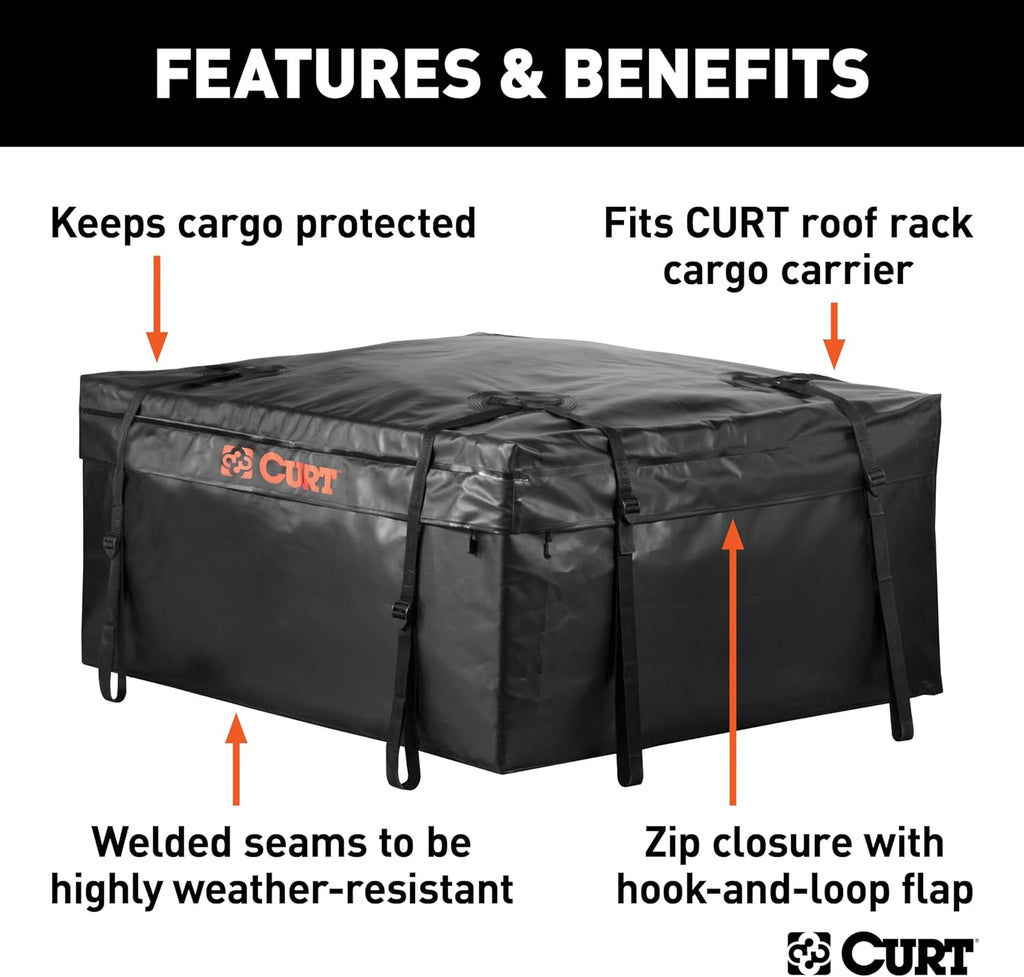 Curt 18220 Waterproof Rooftop Carrier Cargo Bag