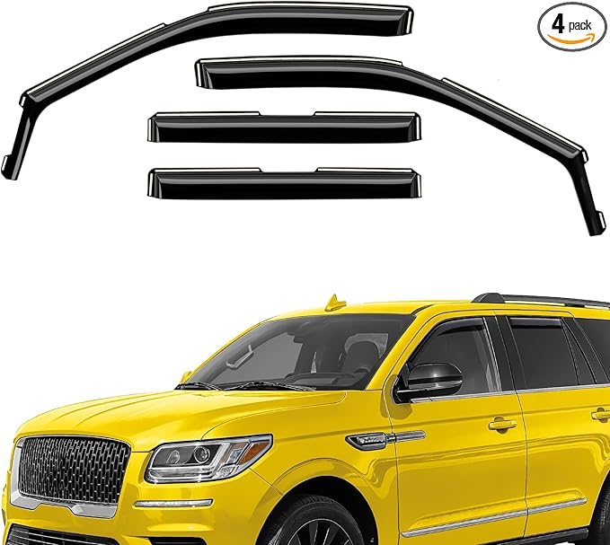 Extra Durable Window Deflectors in-Channel Window Visors Rain Guards Fit by AEROGUYSCustomfitrainguard