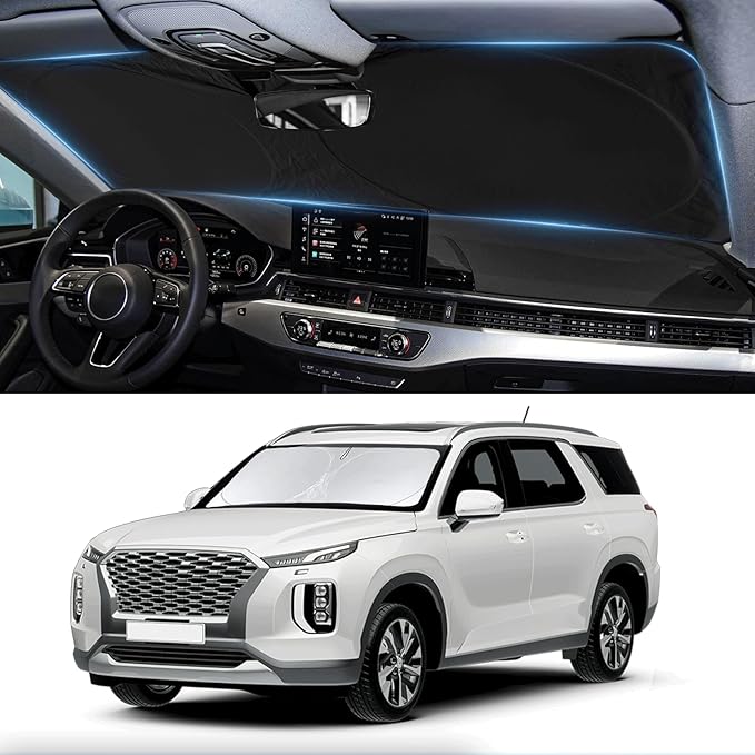 Sunshade for Hyundai Palisade 2020 2021 2022 2023 2024 2025 2026 Car Sun Shade by INSAUTO