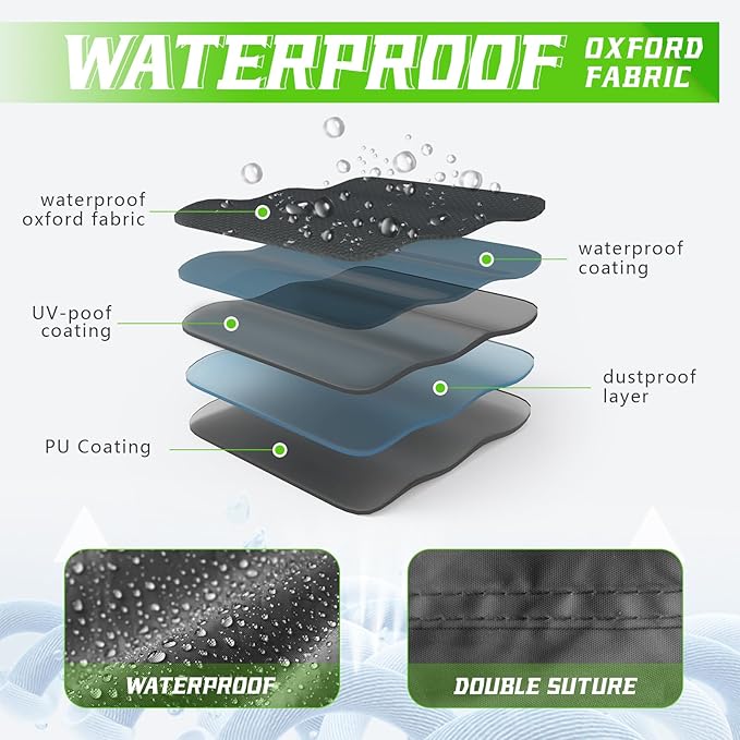 COVERVIN Motorcycle Cover, All Weather Outdoor Waterproof Night Protection - Image 4