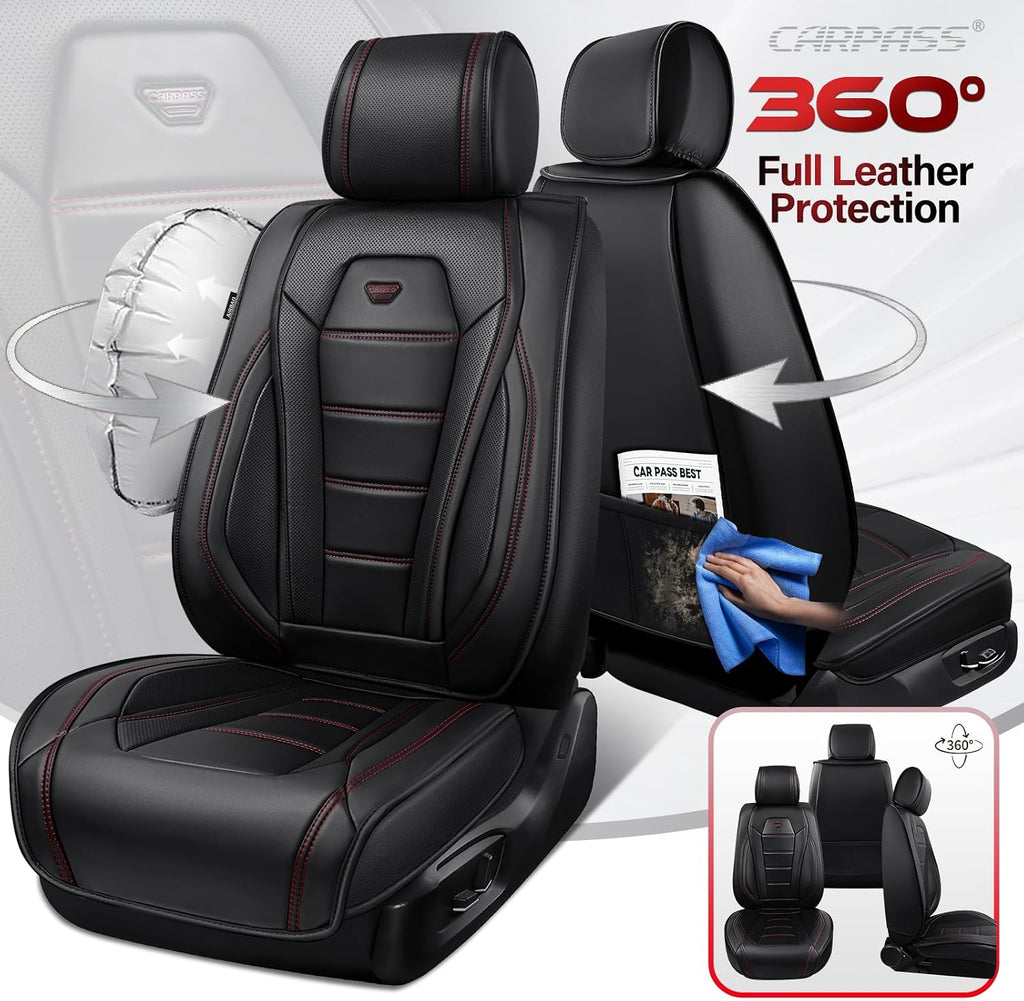 car pass luxury nappa leather car seat covers showing dimensions