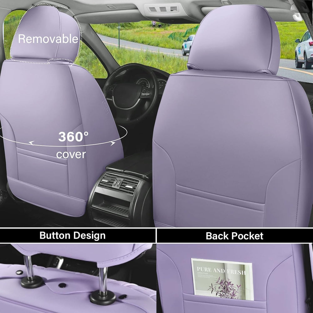 Coverado Car Seat Covers Full Set, Seat Covers for Cars, Car Seat Covers Fron...