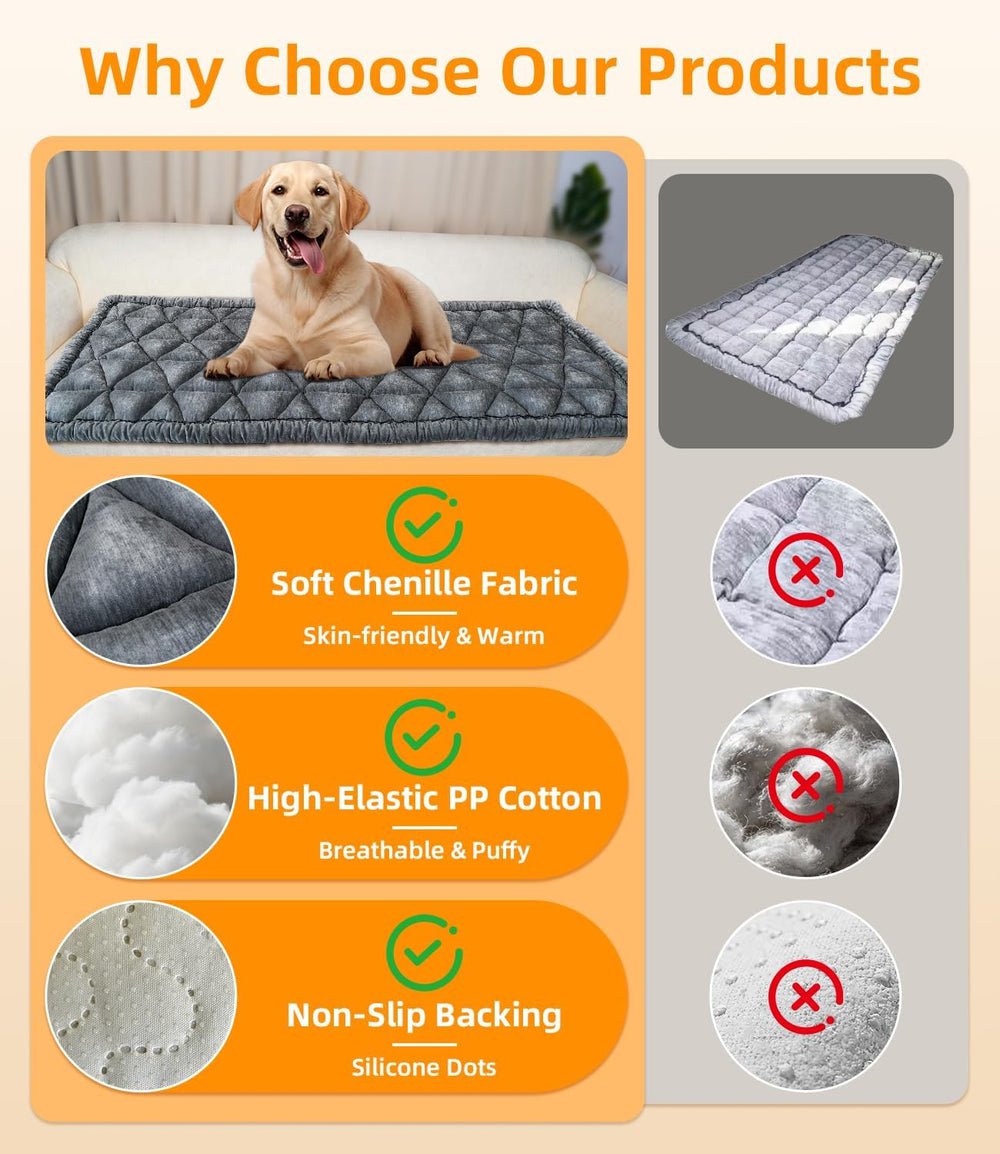 Dog Car Bed, Non-Slip Dog Seat Cover | Universal Back Seat Protector