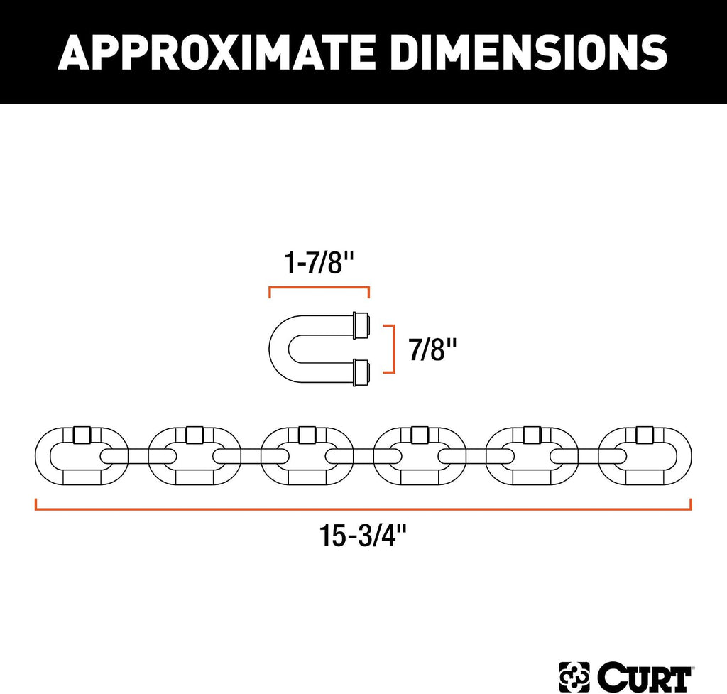 CURT 17111 Replacement Weight Distribution Hitch Chain Kit