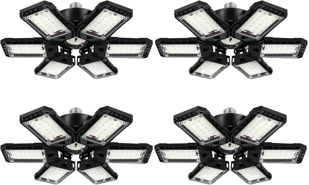 LED Garage Lights 4 Pack -180W, 18000LM 6500K Led Shop Light