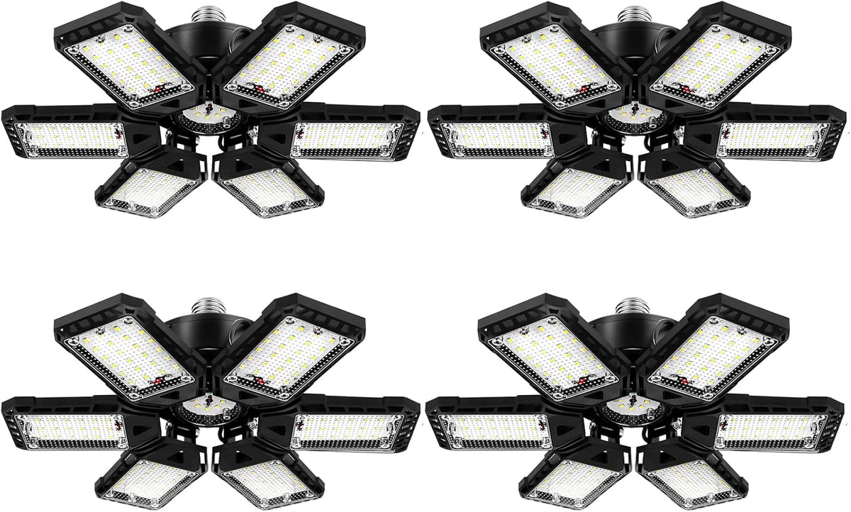 LED Garage Lights 4 Pack -180W, 18000LM 6500K Led Shop Light