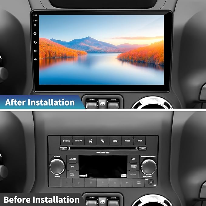 Car Radio Stereo for Jeep Wrangler JK 2007-2018 Dodge Ram 1500 2500 3500 Grand - Image 2