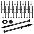 zonon 24 sets carriage bolt, black, 1/2 x, main product view
