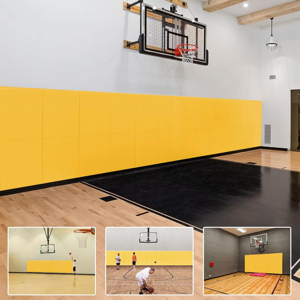 PROGOAL 2"/4" Thick Foam Protection Wall Pad，Gym Basketball-Court