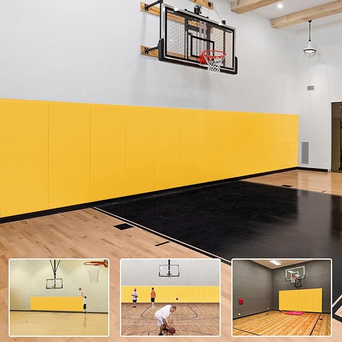 PROGOAL 2"/4" Thick Foam Protection Wall Pad，Gym Basketball-Court by PROGOAL