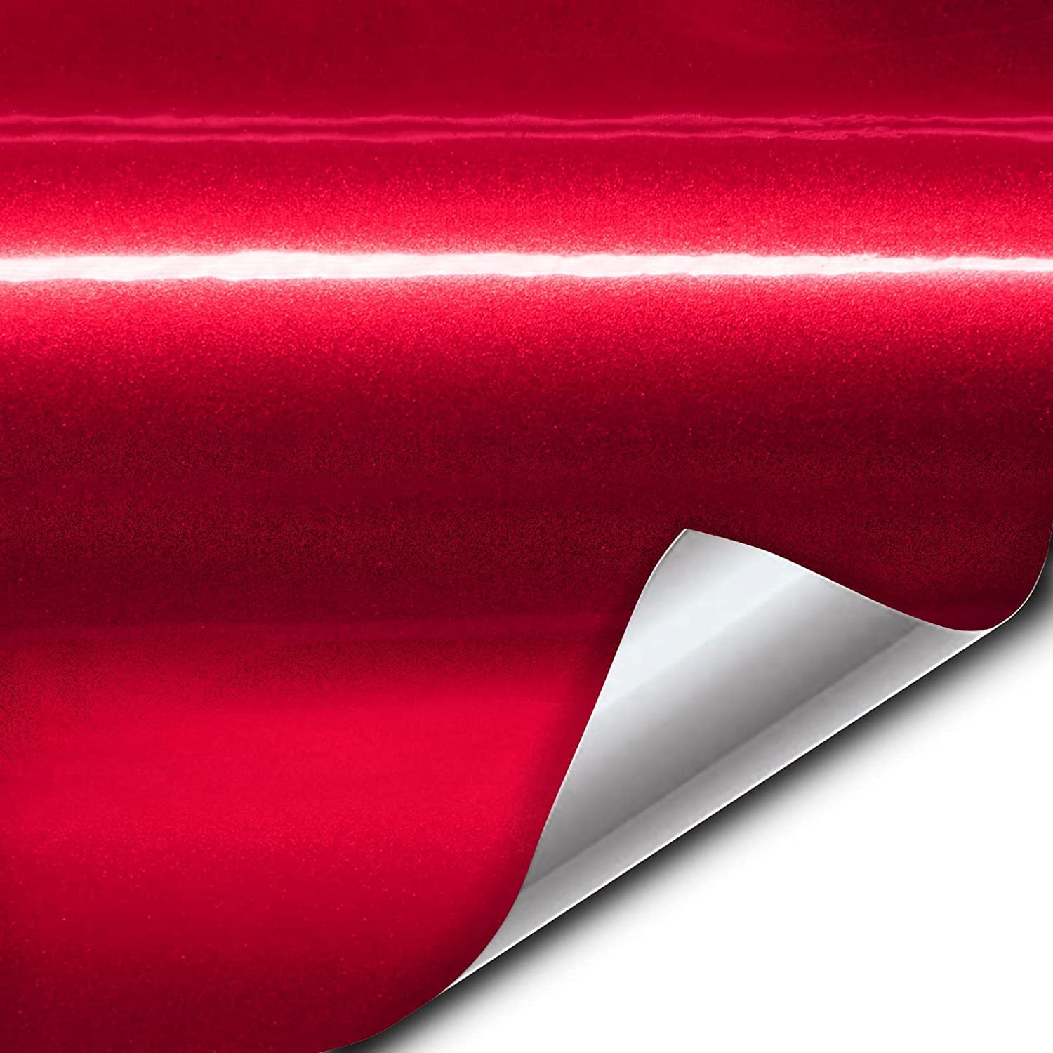 VViViD Gloss Metallic Red Air-Release Adhesive Vinyl Pinstripe Tape Roll (¼ Inch x 30ft)