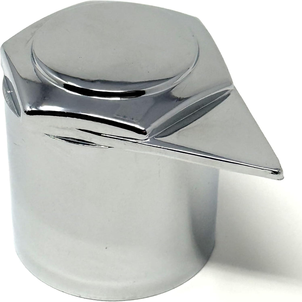 Chrome Lug Nut Indicators with Dust Cap | 33mm | 10-Pack | Loose Wheel Nut Warning Indicators for Semi Trucks, Class 6-8 Vehicles | Chrome Protect