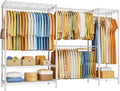 ulifhome heavy-duty garment rack, adjustable clothing racks hanging, main product view