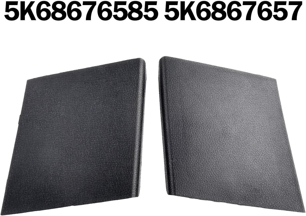 Rear Trunk Taillight Cover Replacement for MK6 ABS Tailgate Inspection Cover Pair 5K6867657 5K6867658 Direct Fit Black Car Rear Light Housing Cap ABS Material Easy Installation for Golf MK6