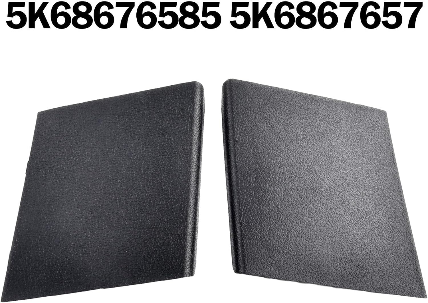 Rear Trunk Taillight Cover Replacement for MK6 ABS Tailgate Inspection Cover Pair 5K6867657 5K6867658 Direct Fit Black Car Rear Light Housing Cap ABS Material Easy Installation for Golf MK6