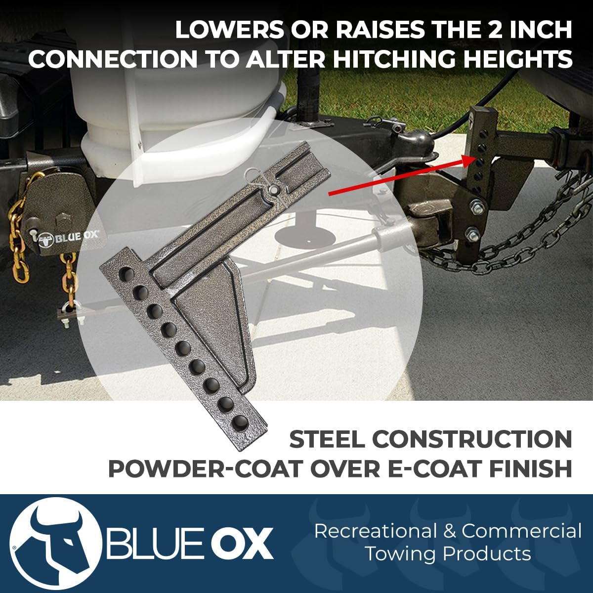 Blue Ox BXW4028 SwayPro Weight Distribution Shank - 9 Hole x 9" x 2-1/2"