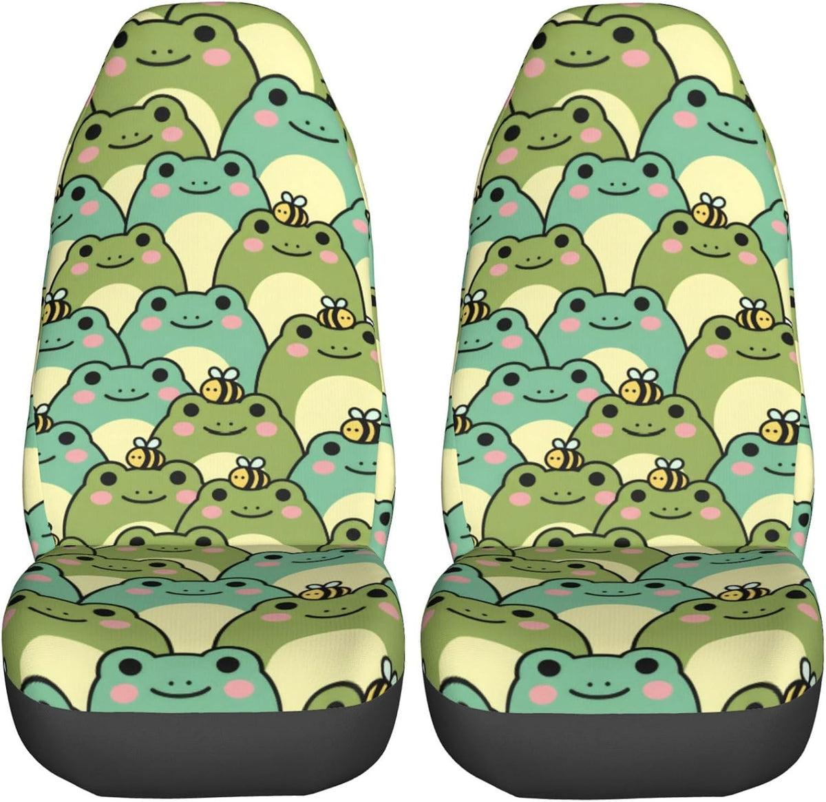 delerain car seat covers set 2pcs, cute chubby, main product view