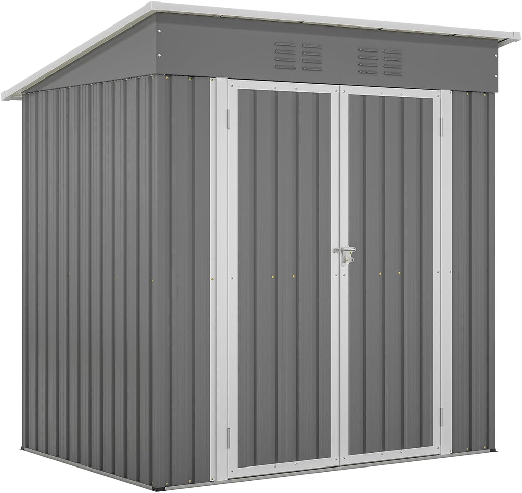 6x4 FT Outdoor Metal Storage Shed