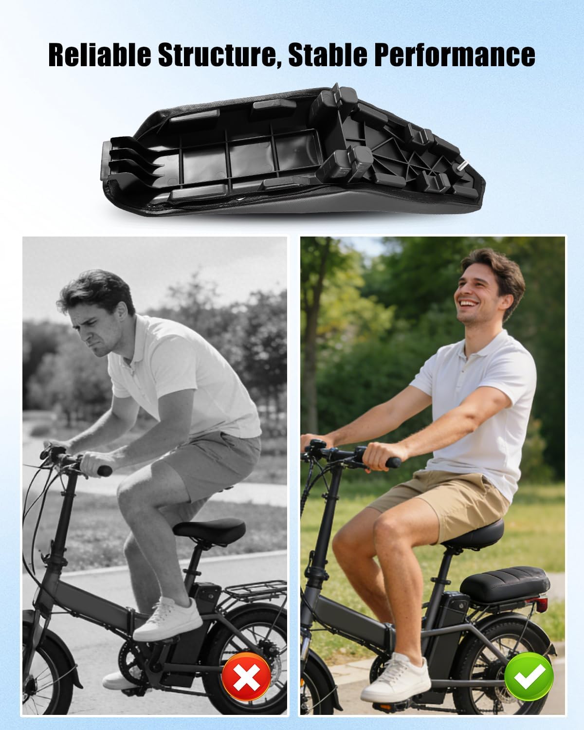 Motorcycle Replacement Seat Cushion Pad Fit for Tutti Tutto Soleil 01, Black Non-Slip Seat Cover