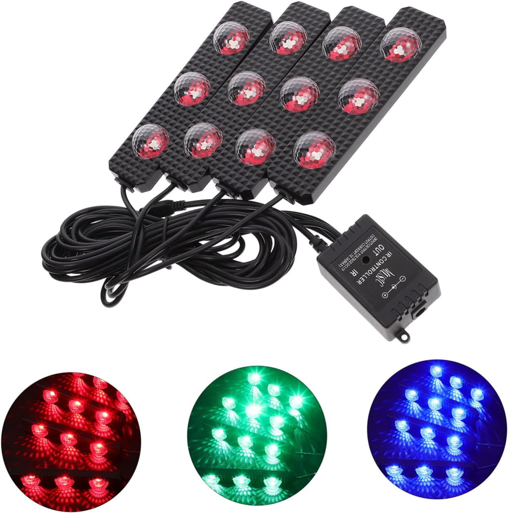 PRETYZOOM 1pc Led Car Underbody Lights Car Atmosphere Lamp Sound Controlled Sturdy Construction Low Power High Brightness for Interior
