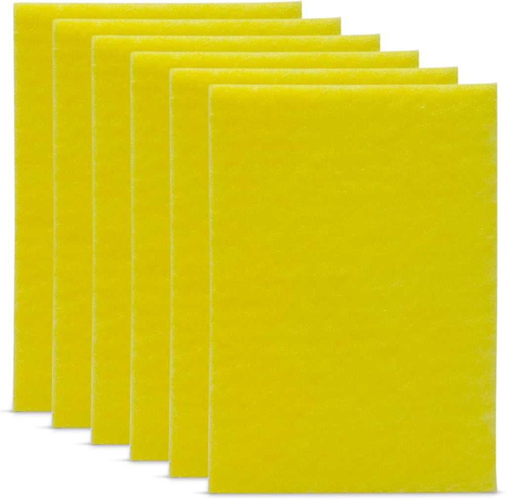 Nanoskin Scrub Away Tar Remover Pad, 6-Pack – Durable Non-Abrasive Cleaning Sponge Set for Cars, Trucks, Boats | 6" x 9" Multi-Surface Detailing Tool for Professional and DIY Use