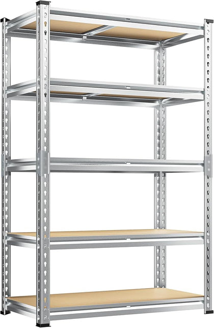 REIBII Garage Shelving, 5 Tier Storage Shelves Load 2020LBS, Adjustable Garage