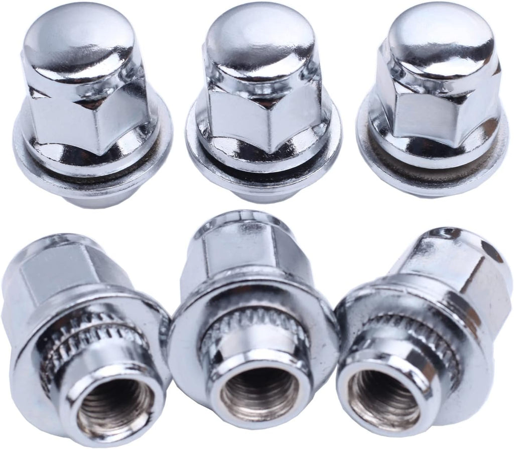 12x1.5 Lug Nuts 20 Pcs Chrome Closed End Mag Style Lug Nuts with Washer 13/16" (21mm) Hex Compatible with Toyota Camry/Corolla/Tacoma Lexus