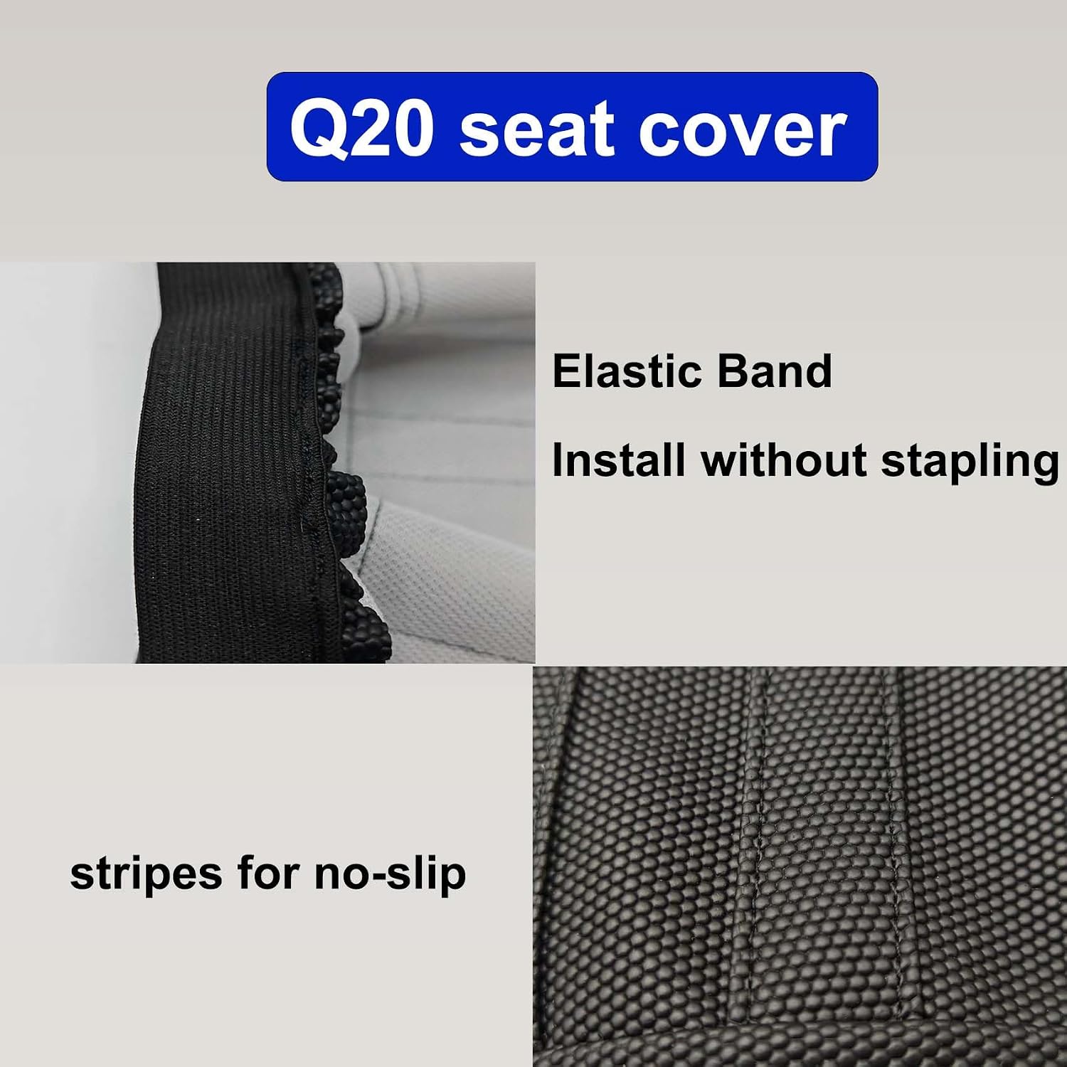 E-Bike Seat Cover Compatible with Ridstar Q20,Q20 Pro,Q20 Lite，No stapling (Black)