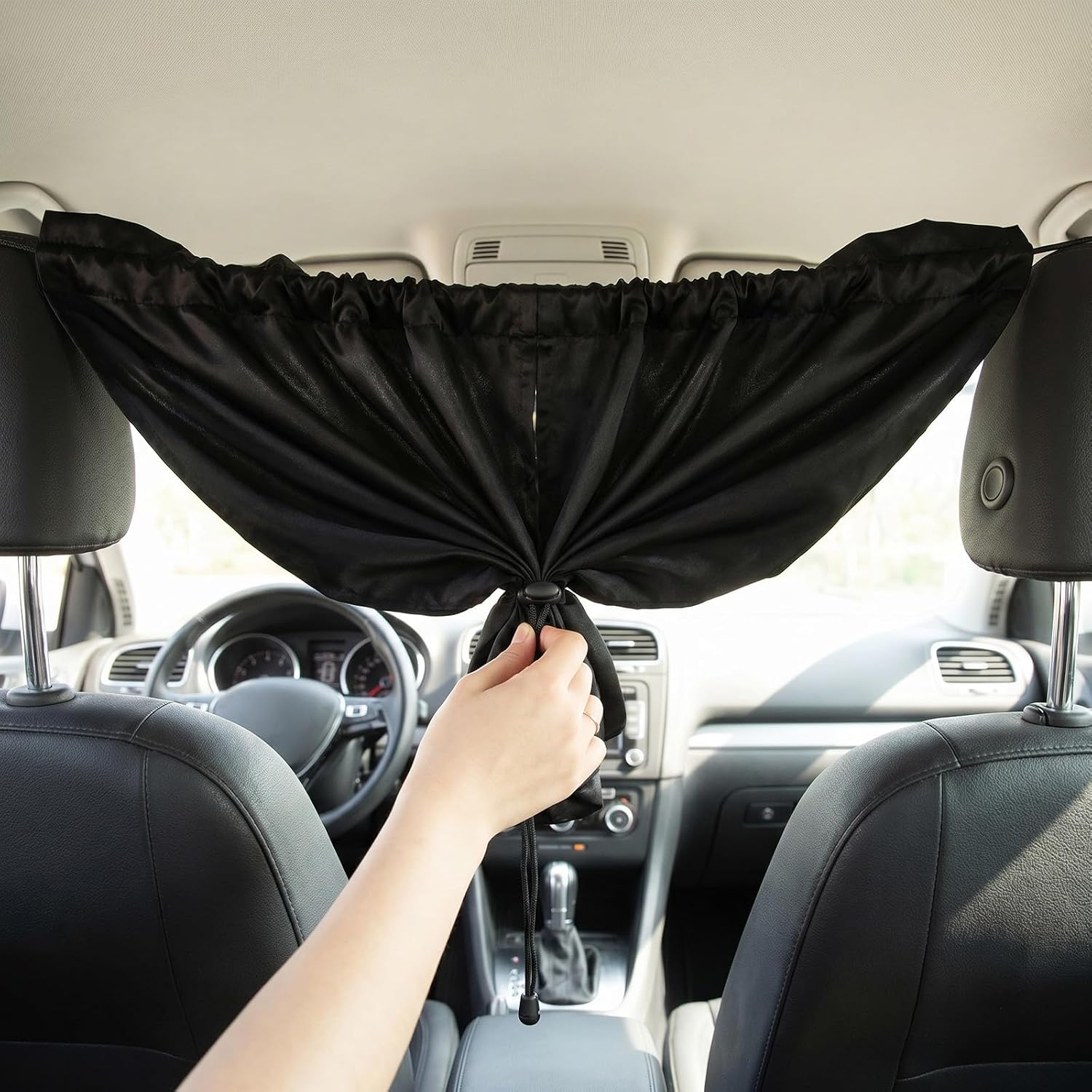 3Pcs Car Privacy Curtain, Car Window Shades | Universal Car Window Shades Light Blocking Sunshades, Side Window Covers Car Interior Accessories for Sleeping Traveling