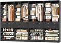 besiost closet system, 111"/9.3 ft closet organizer system, main product view