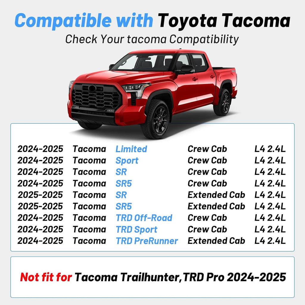 Upgraded Heavy-Duty Aluminum Truck Bed Steps Compatible with Toyota Tacoma 2024 2025 2026, Solid One-Piece Construction Tailgate Step, 350 LBS Rear Bed Steps Replace PT392-35920