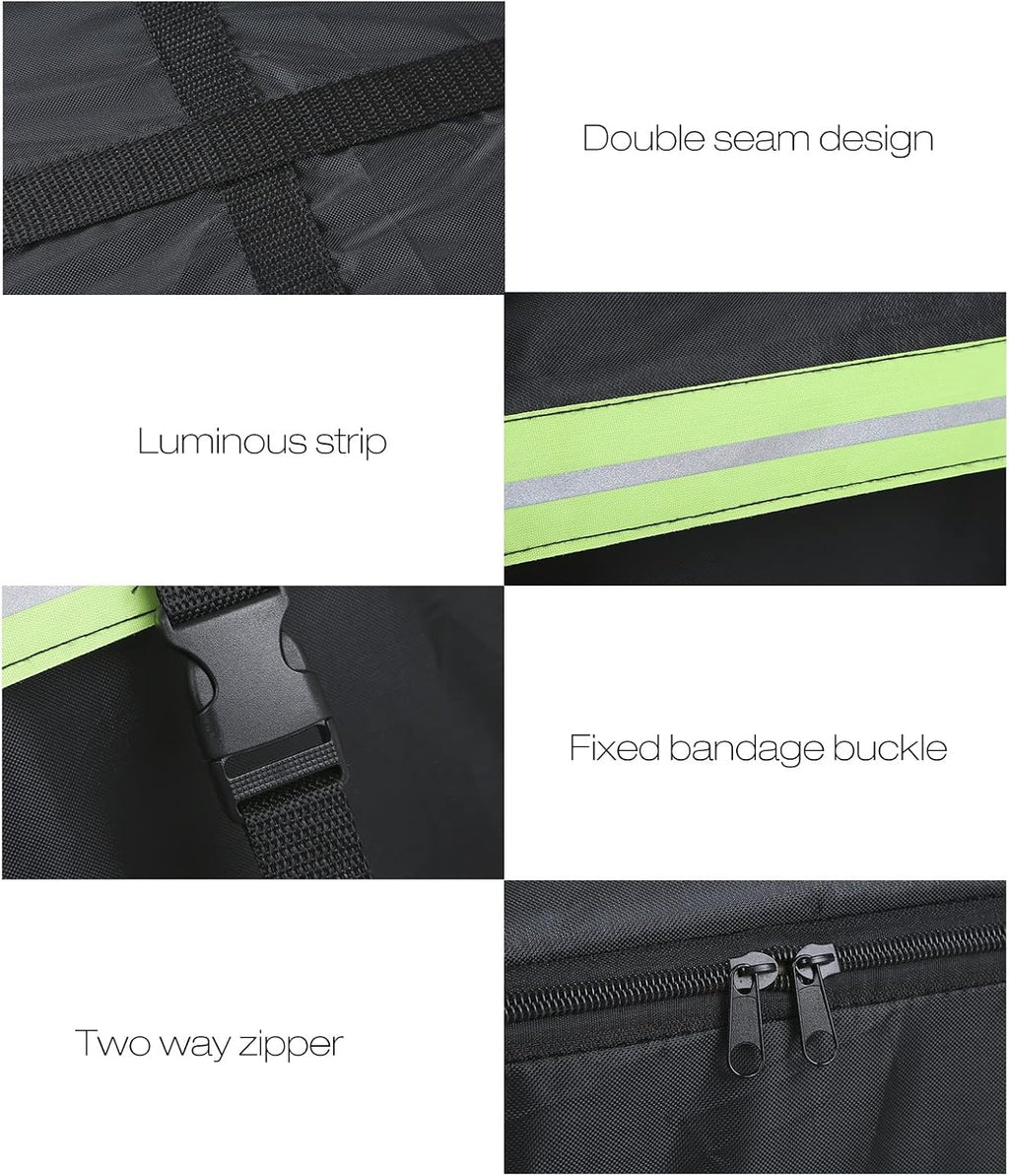 Waterproof Cargo Bag Car Roof with Night Reflective Strip Universal Luggage Storage Cube for Travel Camping | 44*35*18in