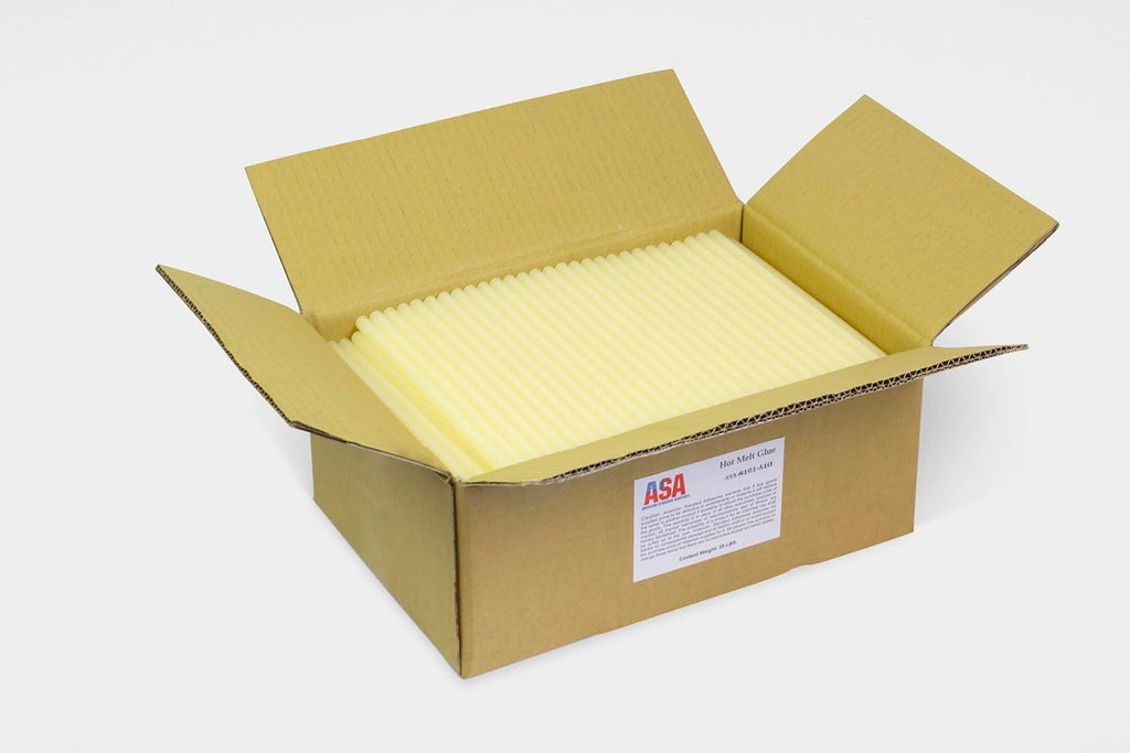 asa hot glue sticks 7/16" x 10" full shown in use