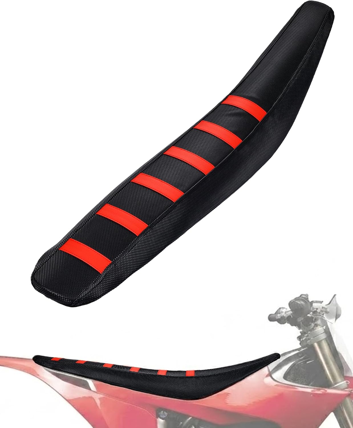 JFG RACING Seat Cover for Stark Varg Electric Dirt Bike,PVC Non-Slip Dirtbike Cushion Guard for Stark Varg EX/MX/SM-Black