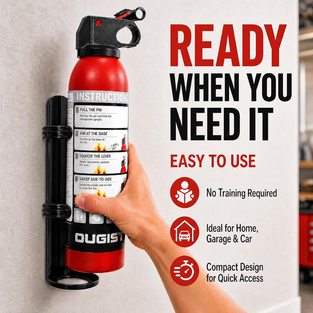 Small Fire Extinguisher for Home & Car – (2-Pack, 1.32lb Each) Portable A...