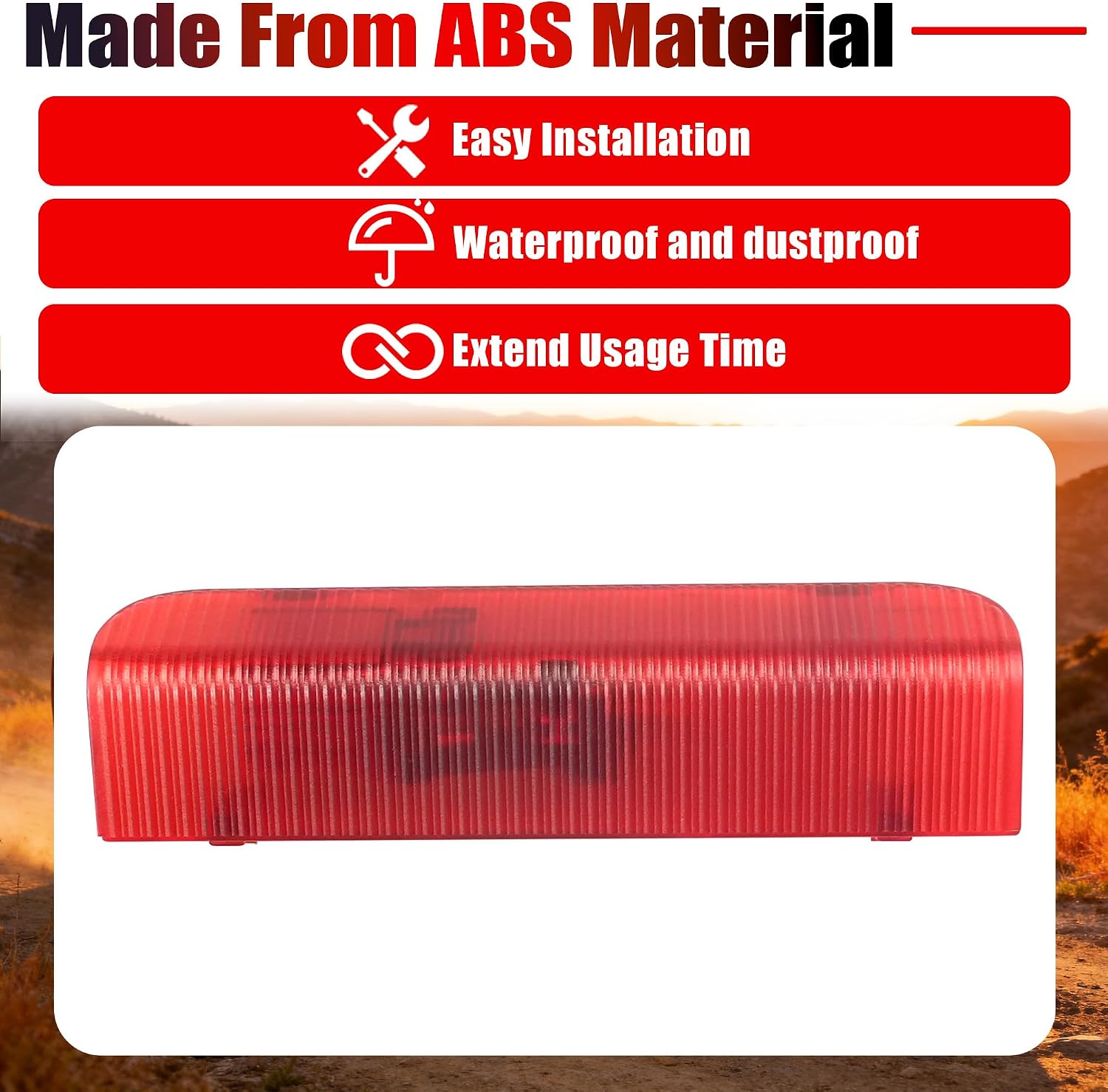 Front Door Red Courtesy Lamp Compatible with Nissan Altima Fit for Pathfinder for Murano 2013-2018 for Infiniti JX35 QX60 2013-2017 Replaces 26420-3JA0B