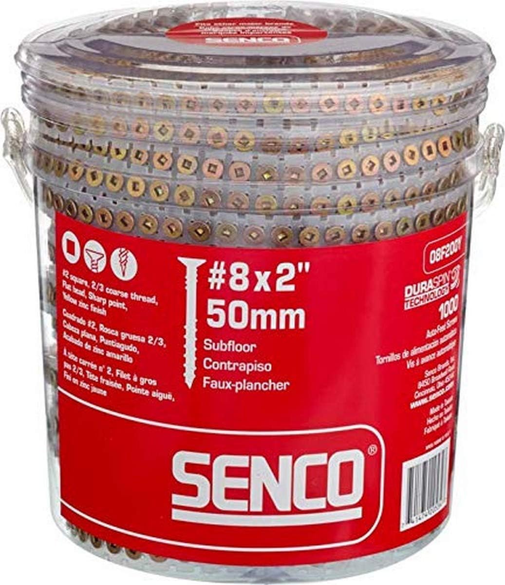 senco duraspin #8x2 collated subfloor wood screw (08f200y), main product view