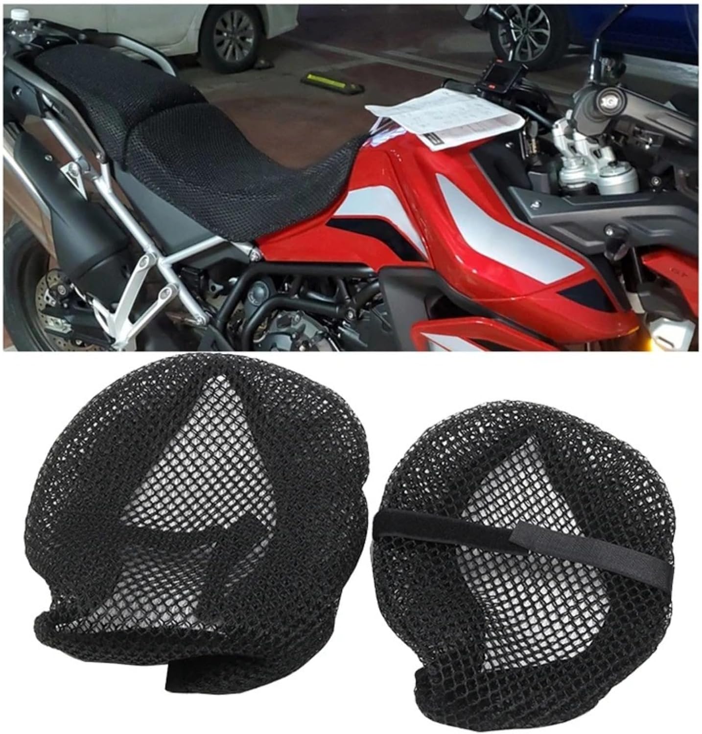 Suitable for TIGER900 Tiger900 2026 2025 2024 Motorcycles, mesh Breathable and Heat-Insulating seat Cover for Summer Sun Protection.