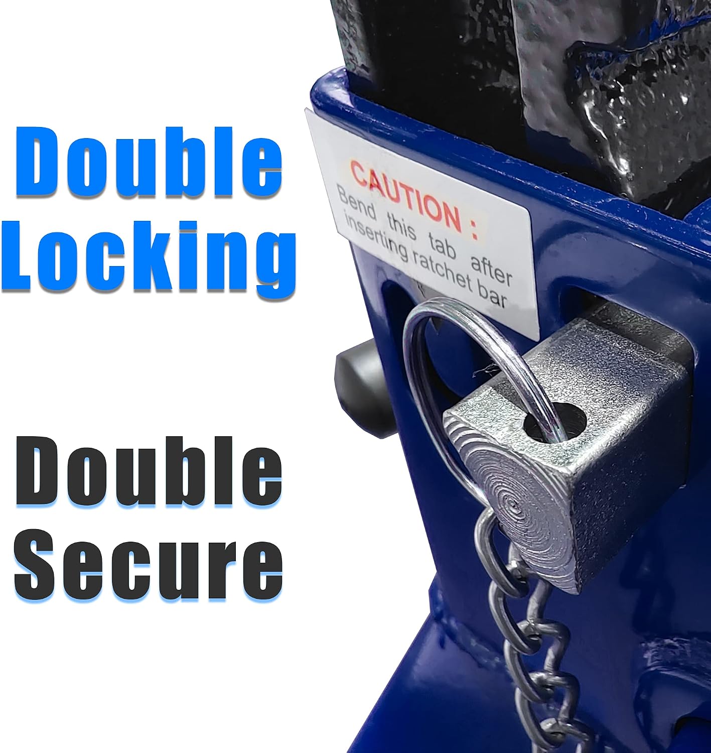 TCE 3 Ton (6,000 LBs) Capacity Double Locking Steel Jack Stands, 2 Pack, Blue, AT43002AU