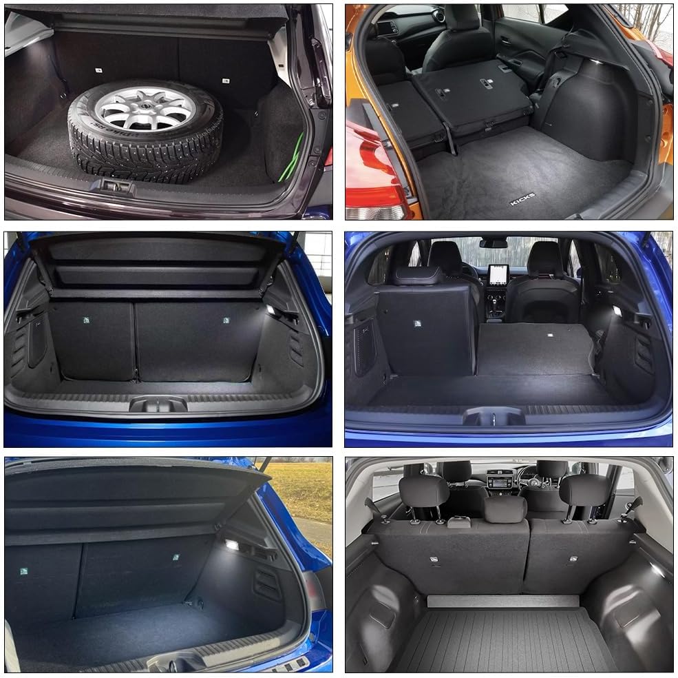 nsautolighting Full LED Trunk Cargo Area Light Assembly for VW Golf Jetta MK1 MK2 Passat B3 Pickup Super Bright White Interior Courtesy Luggage Compartment Lamp