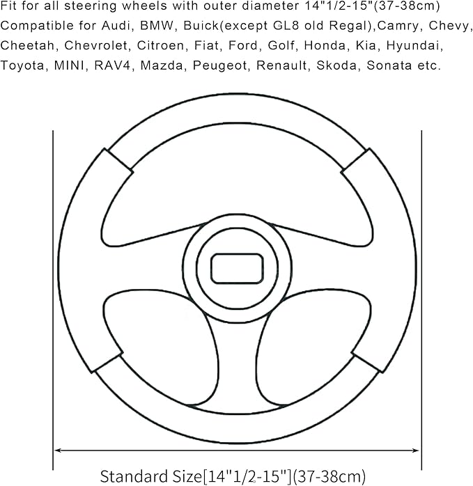 Soft Car Steering Wheel Cover for Sedan, Warm Luxury Velvet, Anti Slip - Image 9