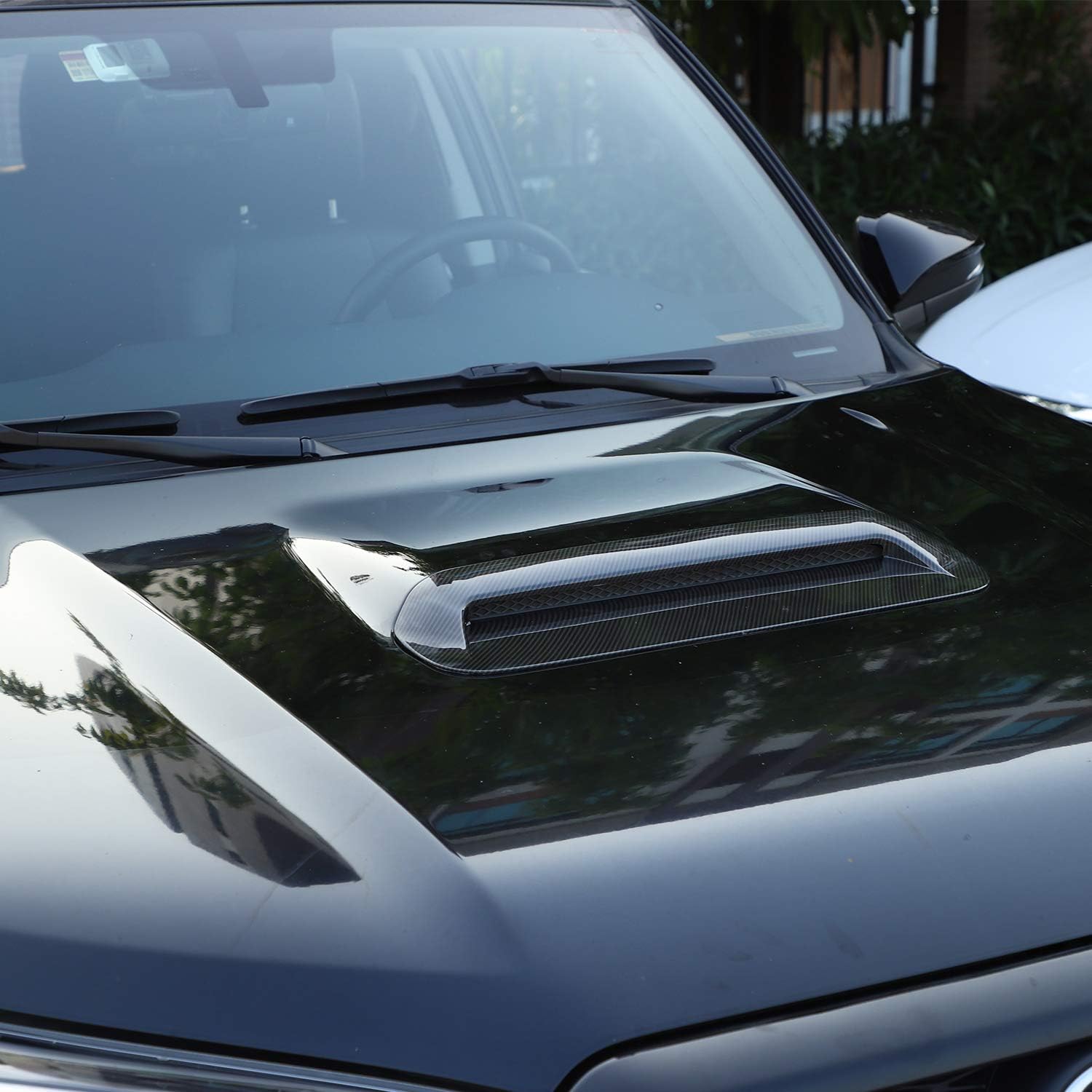 JeCar Carbon Fiber Hood Scoop Vent Cover Trim for 2010-2023 Toyota 4Runner TRD Pro TRD Off-Road