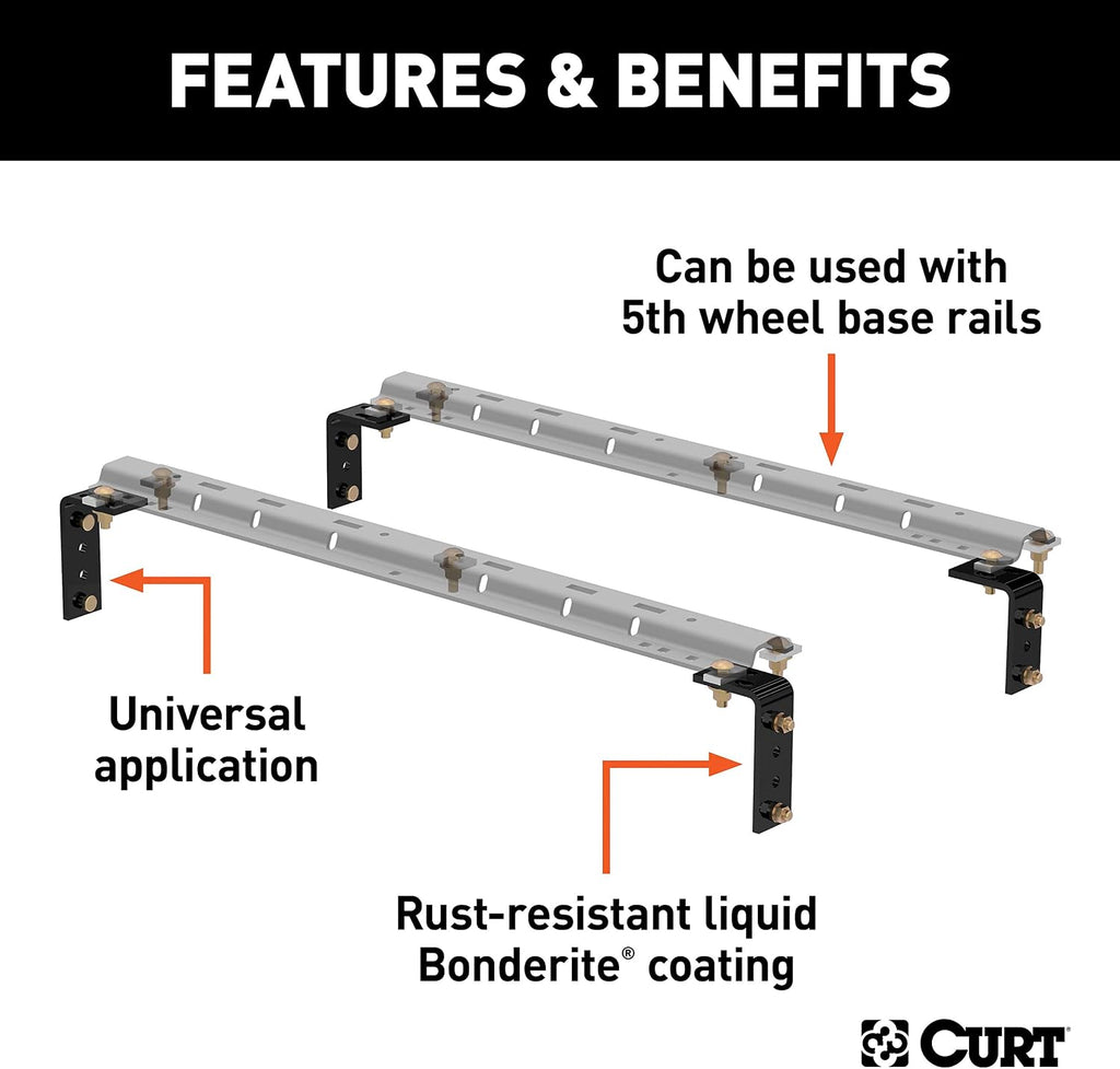 CURT 16101 Universal 5th Wheel Mounting Brackets