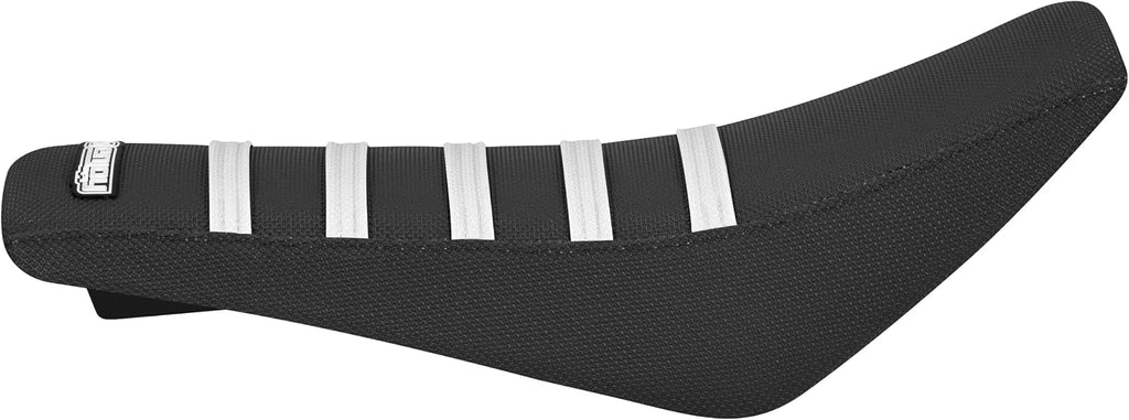 Enjoy Mfg USA-Made Gripper Seat Cover - Compatible with Razor SX500 Dirt Rocket_#629 (All Black with White Ribs)