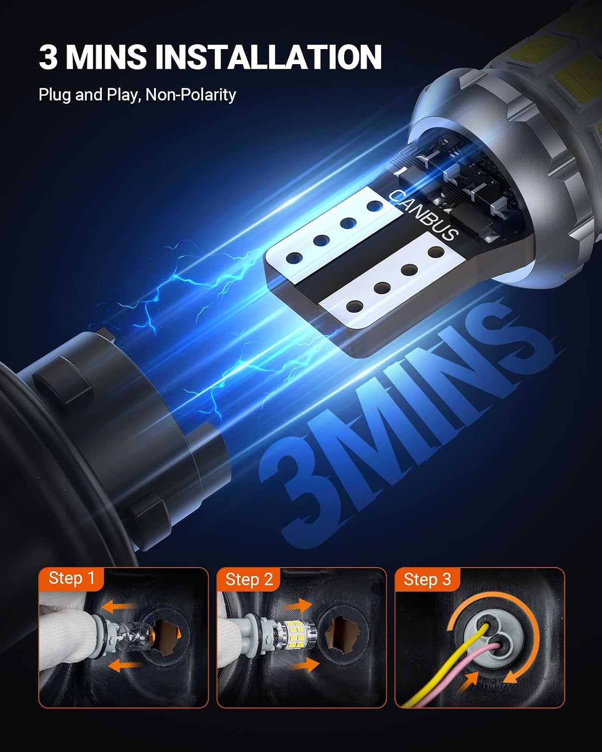 SEALIGHT 2026 Latest 921 LED Bulb, 700% Super Bright 912 T15 Led Reverse Light, Canbus Error Free 906 904 916 W16W LED Bulbs, 6500K White, Non-polarity, Automotive Back Up Light Assemblies, 2PCS